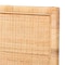 Bali & Pari Adelyn Modern Bohemian Natural Brown Rattan and Mahogany Wood King Size Headboard 235-13174-ZORO - alternate 8